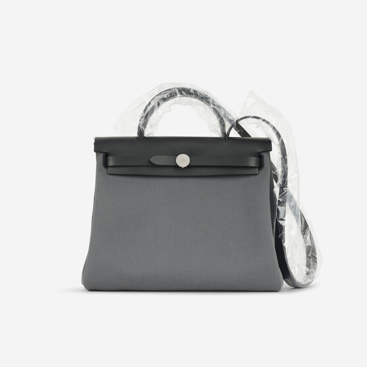 Hermès Hermes - Herbag 31 - Ardoise Toile / Noir Hunter PHW - Brand New - 2024
