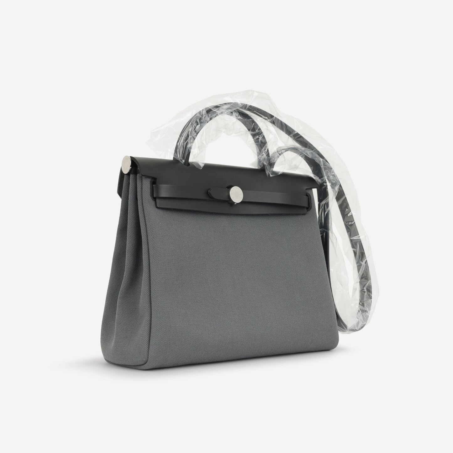 Hermès Hermes - Herbag 31 - Ardoise Toile / Noir Hunter PHW - Brand New - 2024