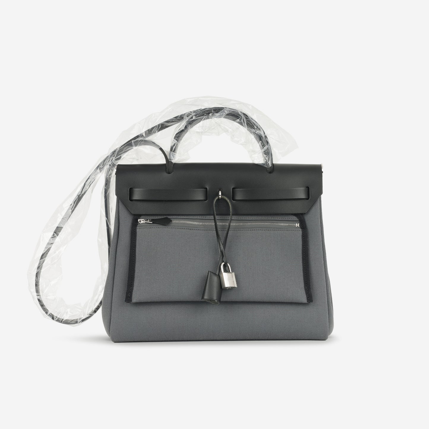 Hermès Hermes - Herbag 31 - Ardoise Toile / Noir Hunter PHW - Brand New - 2024