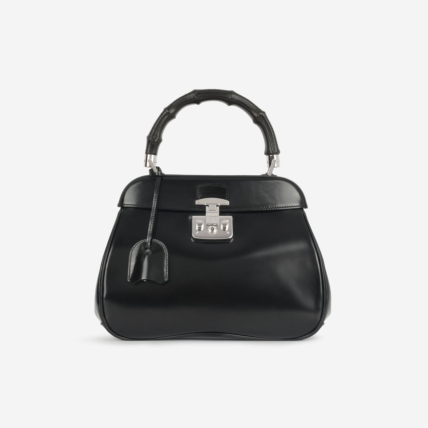 Gucci Gucci - Lady Lock Top Handle - Black Calfskin SHW -