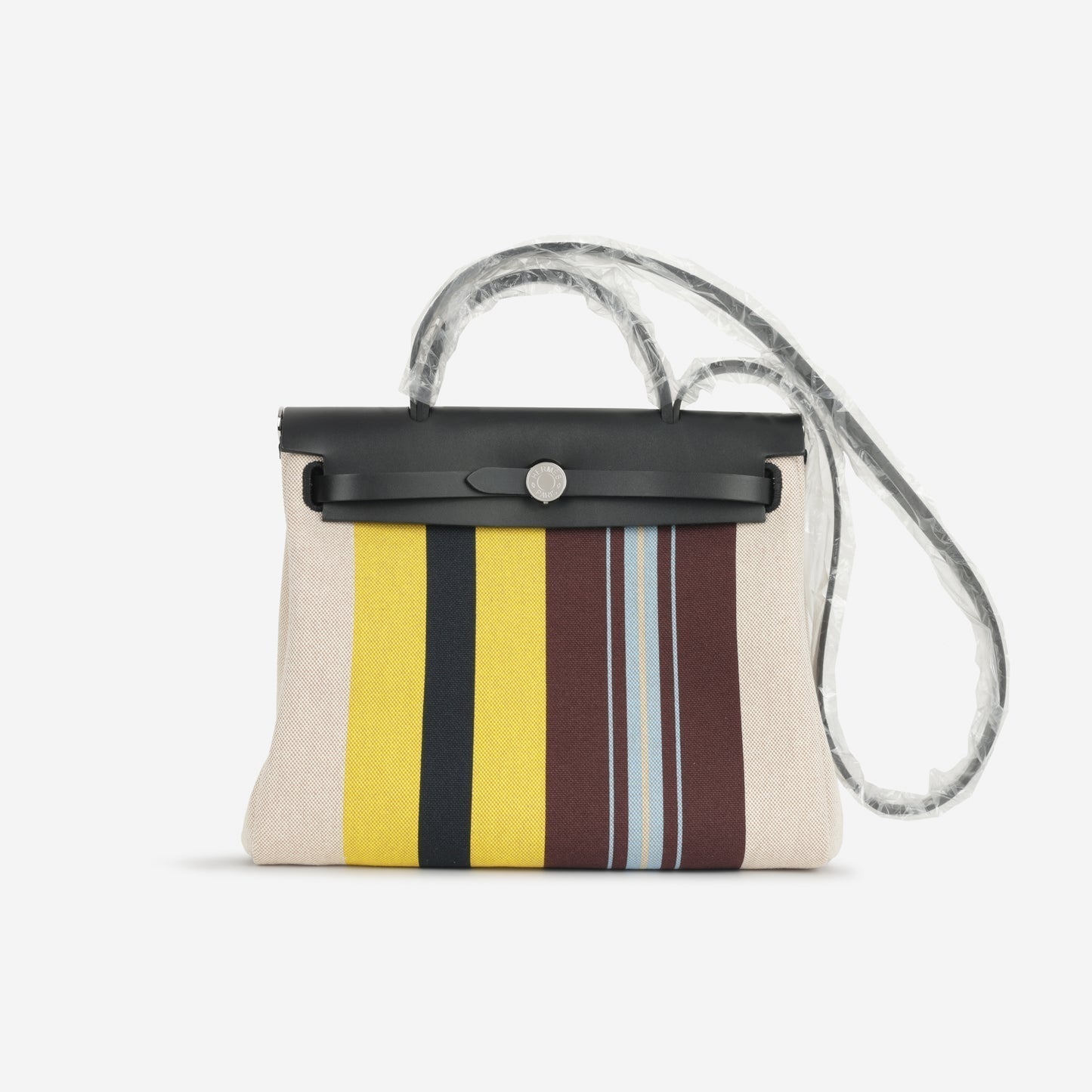 Hermes - Herbag 31 - Rayures D'equipage Ecru Motif PHW - 2024 - Brand New