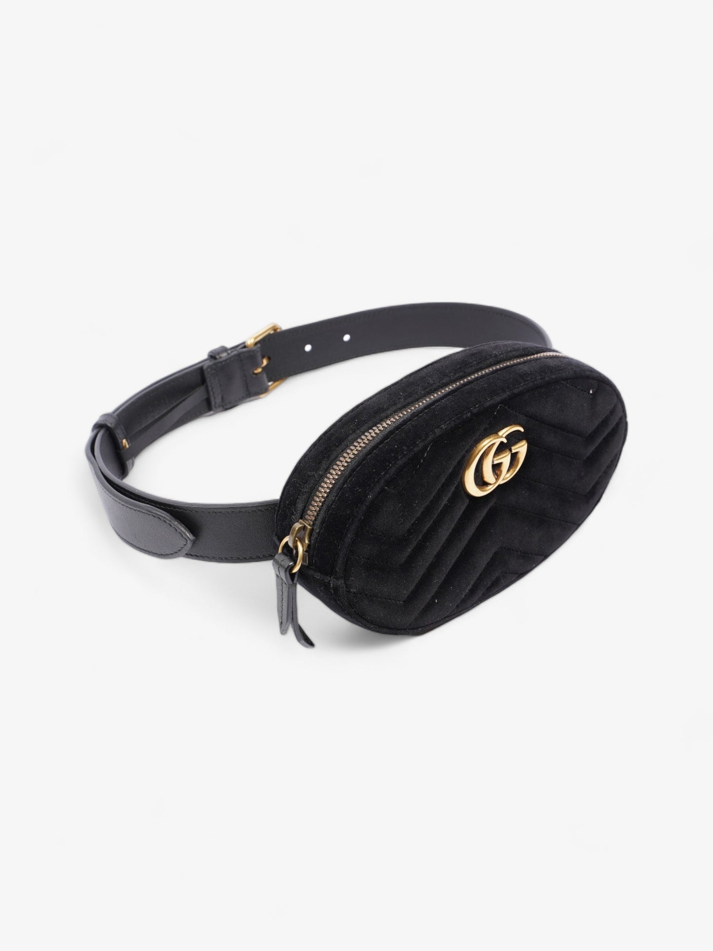 Gucci Marmont Belt Bag Black Velvet