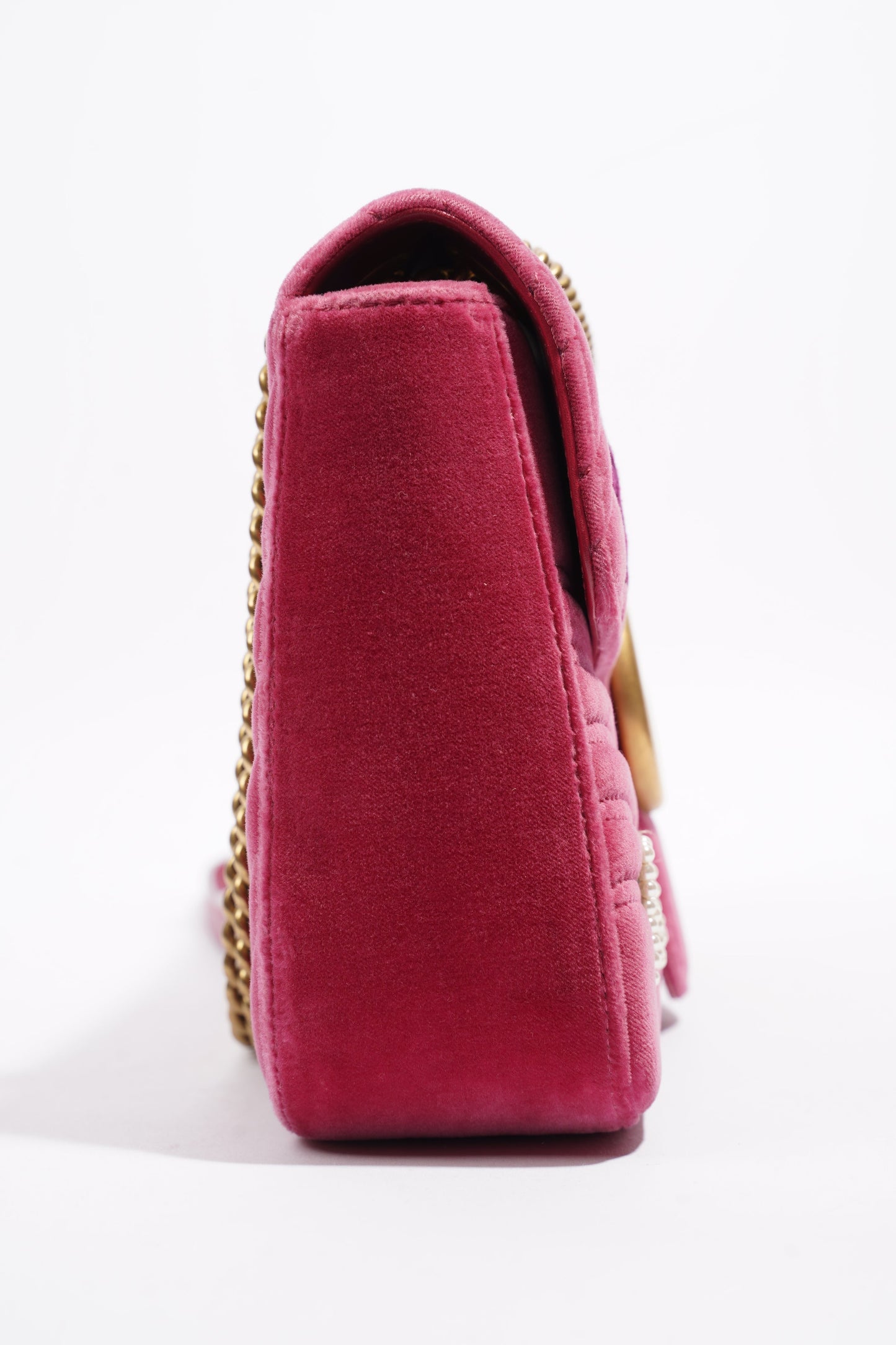 Gucci GG Marmont Blind For Love Pink Embroided Velvet Medium