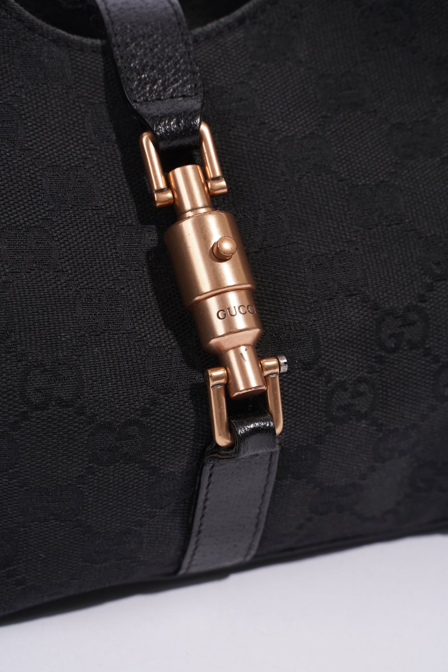 Gucci Jackie Black GG Supreme Canvas