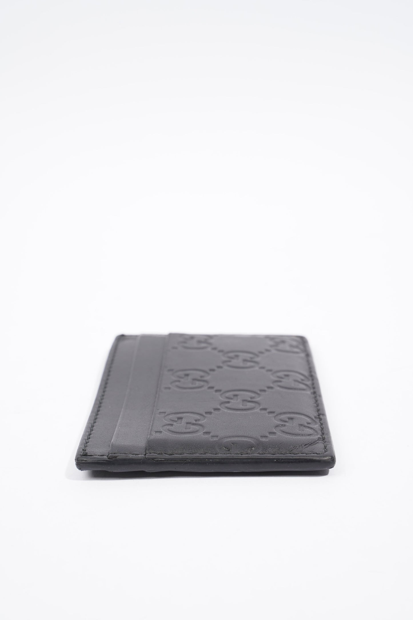 Gucci Card Holder Black Leather