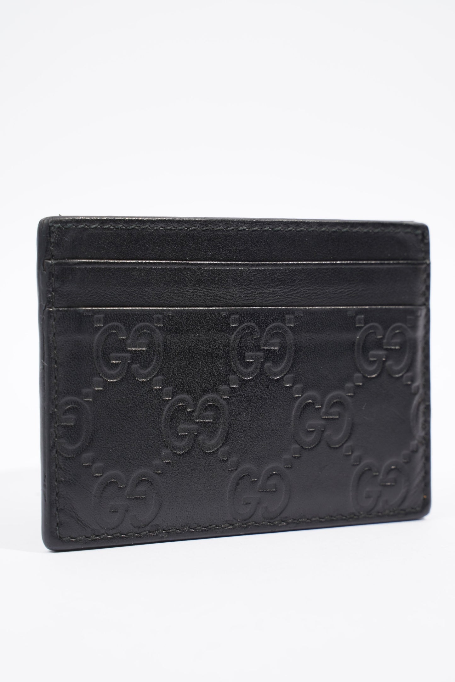 Gucci Card Holder Black Leather
