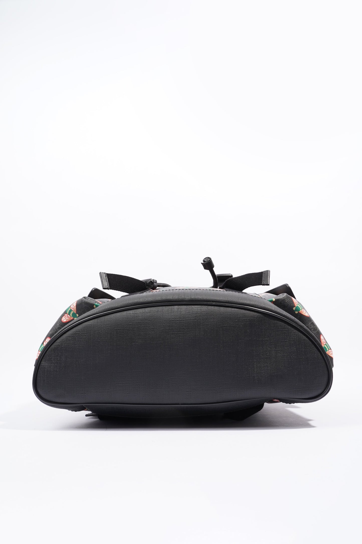 Gucci GG Supreme Bee Backpack Black / Red And Green Bee Print Coated Canvas