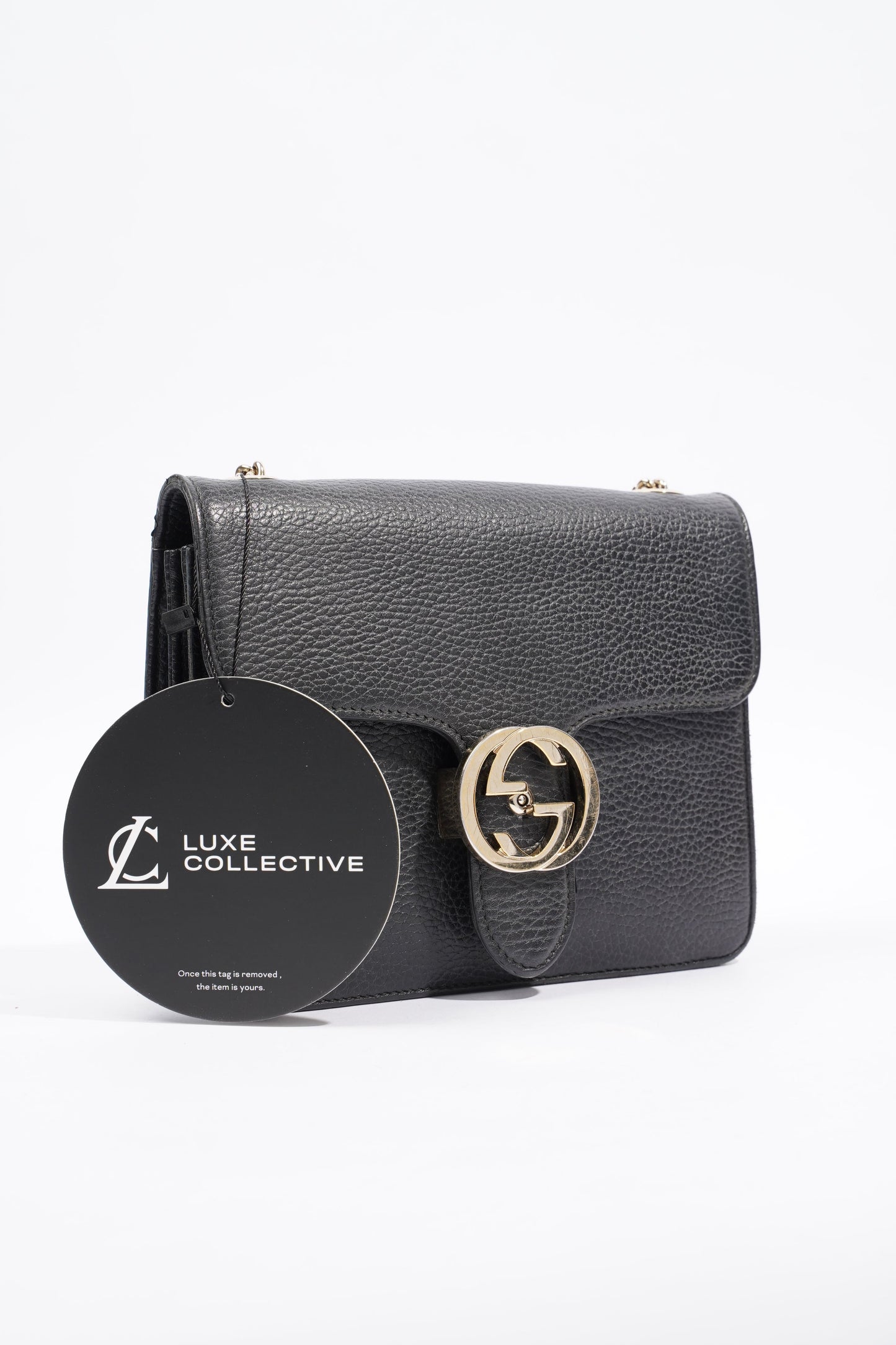 Gucci Interlocking Bag Black Leather Small
