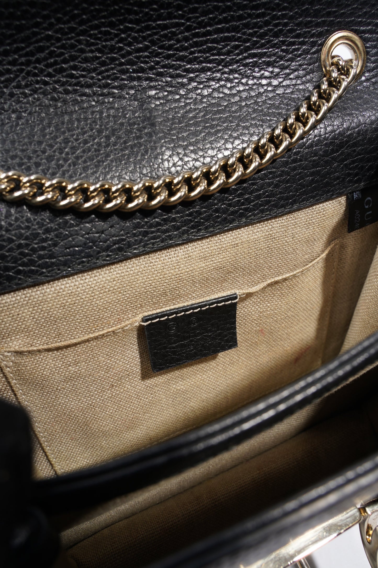Gucci Interlocking Bag Black Leather Small