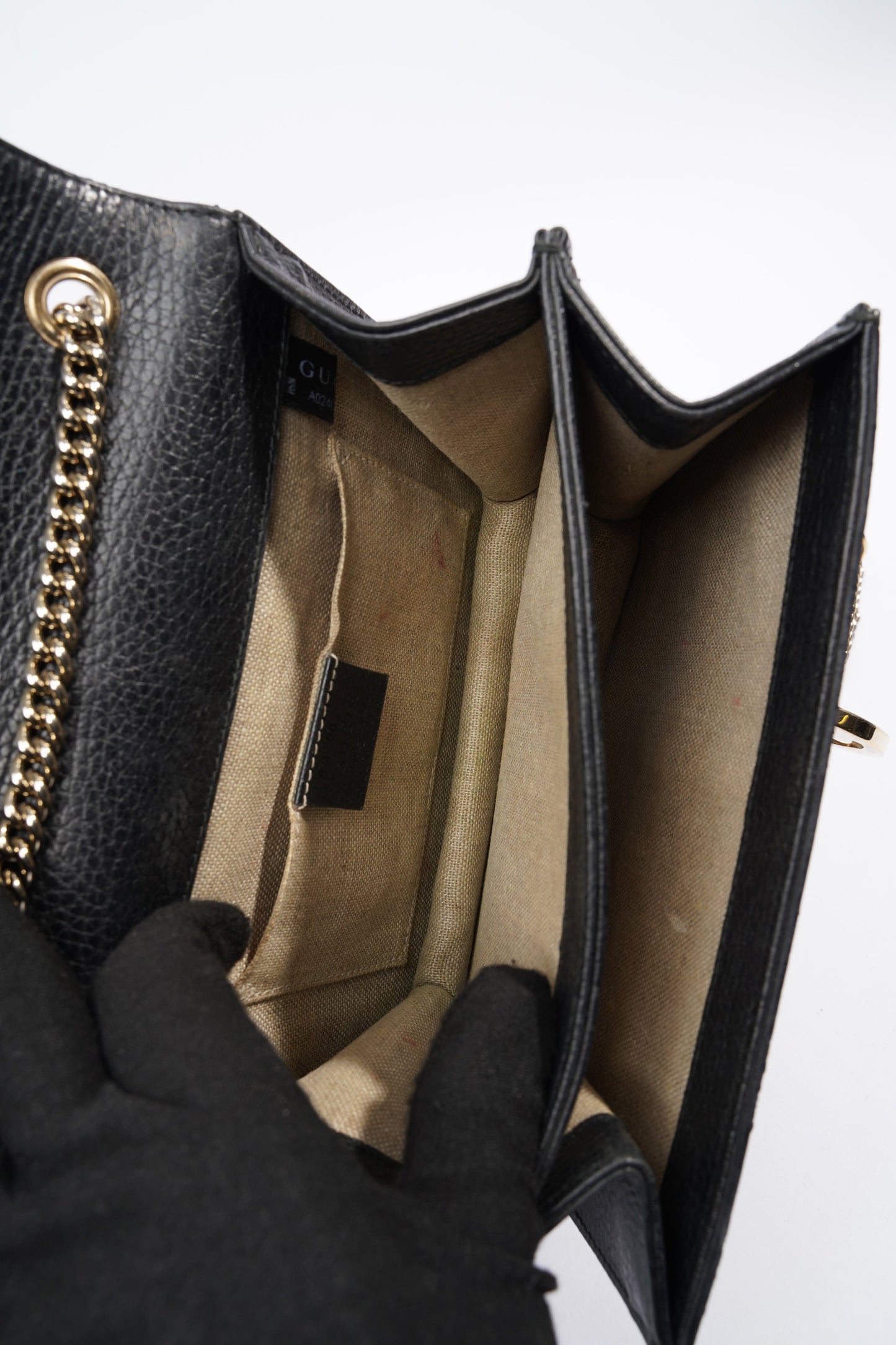 Gucci Interlocking Bag Black Leather Small