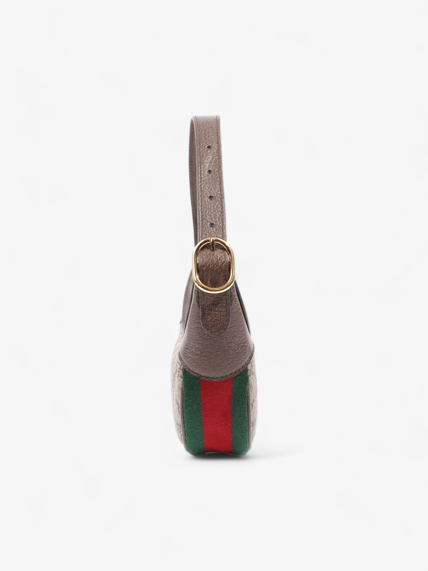Gucci GG Mini Ophidia Beige And Ebony GG Supreme / Gucci Stripe Coated Canvas