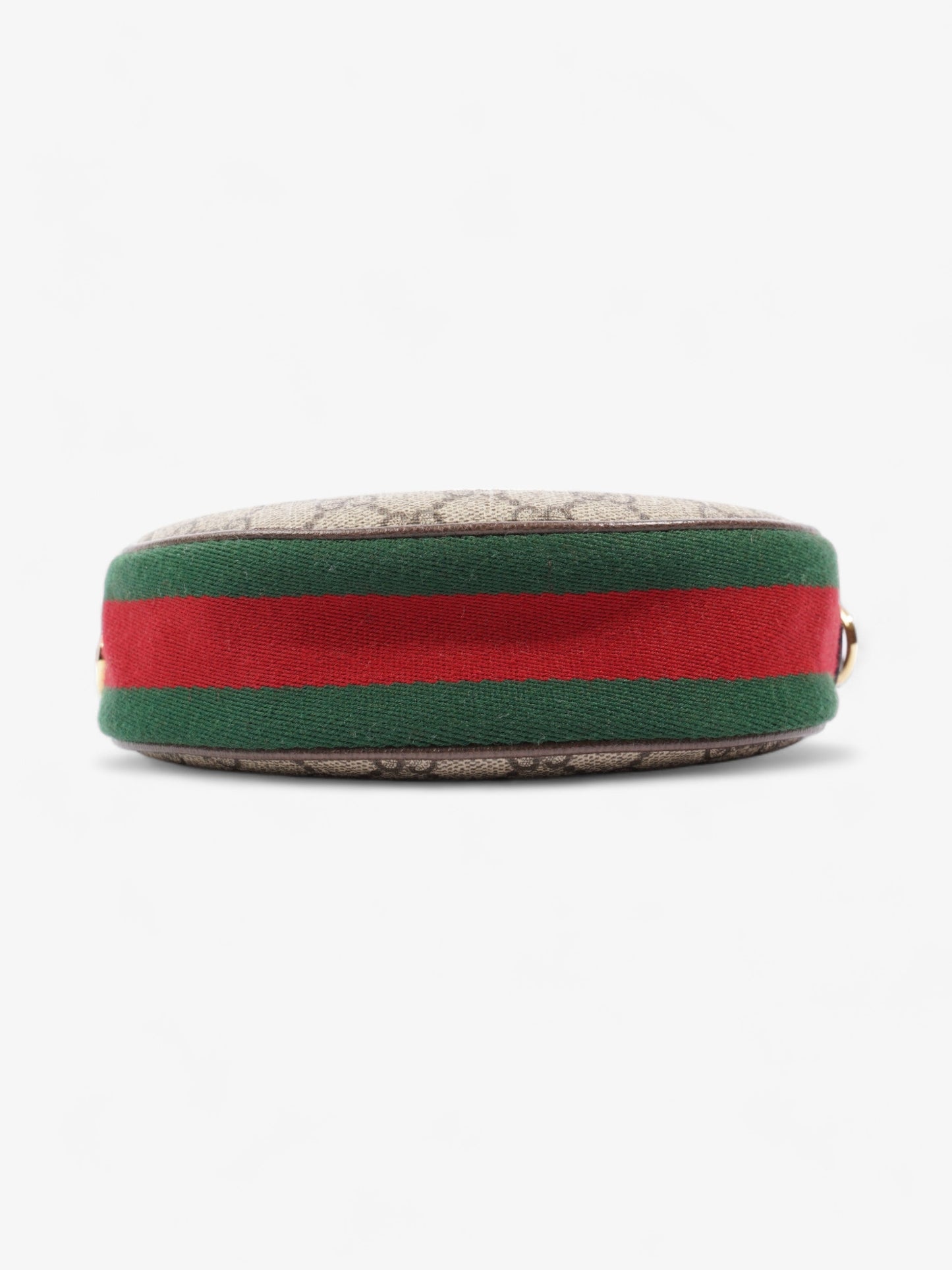 Gucci GG Mini Ophidia Beige And Ebony GG Supreme / Gucci Stripe Coated Canvas