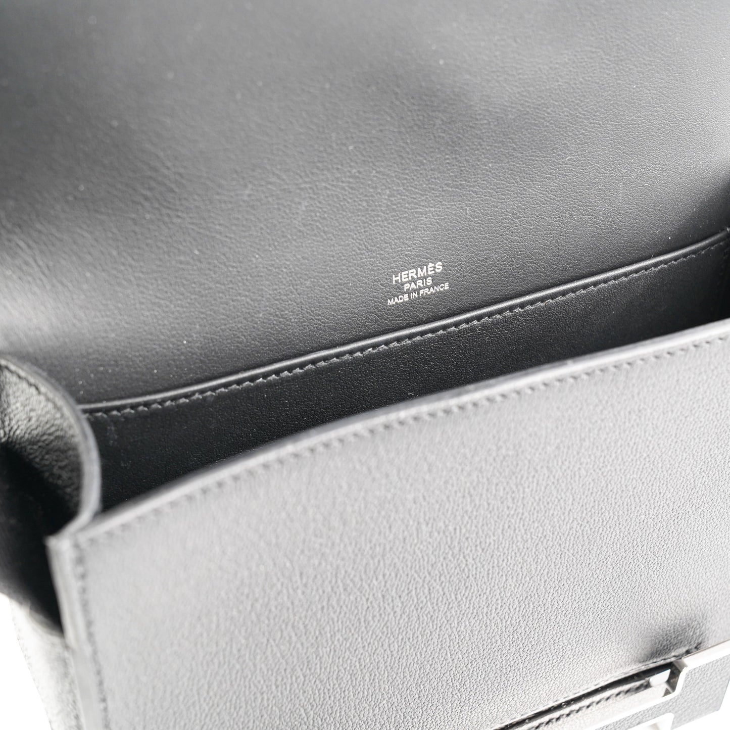 Hermes Geta Chevre Mysore Noir - B Stamp