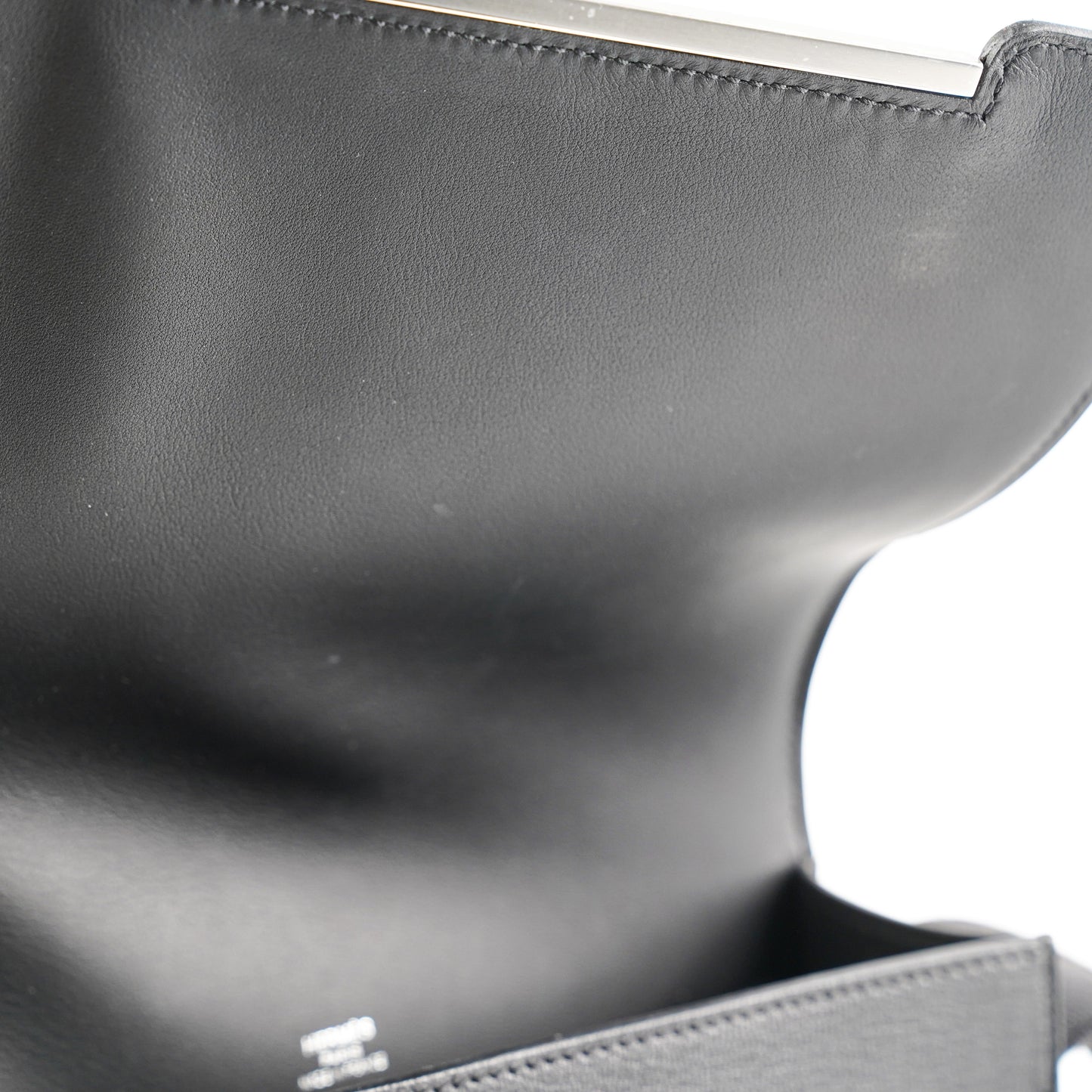 Hermes Geta Chevre Mysore Noir - B Stamp