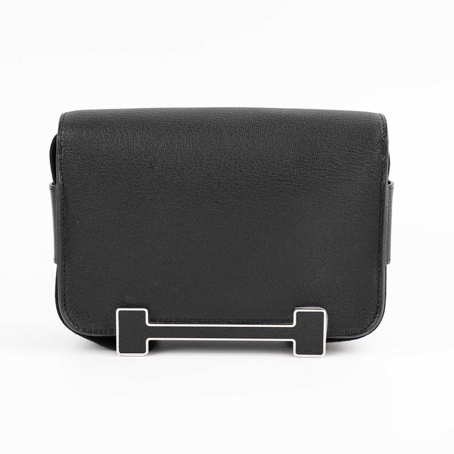 Hermes Geta Chevre Mysore Noir - B Stamp