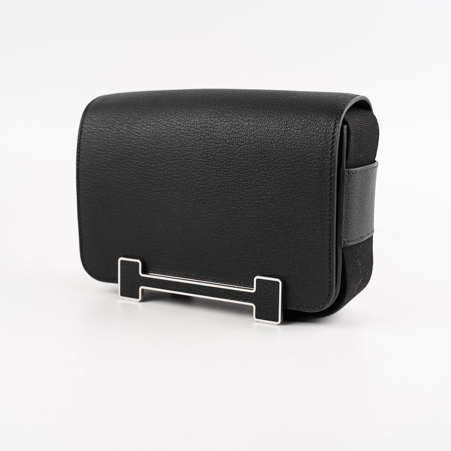 Hermes Geta Chevre Mysore Noir - B Stamp