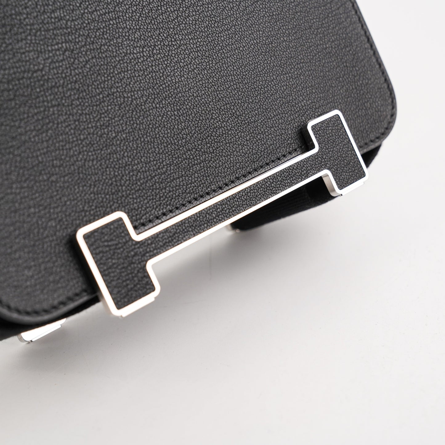 Hermes Geta Chevre Mysore Noir - B Stamp