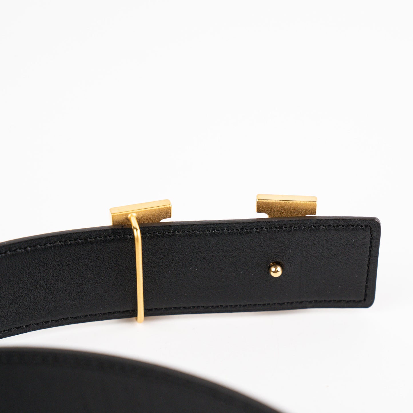 Hermes 32mm Reversible Belt Swift/Epsom - Noir/Chocolat (80cm)