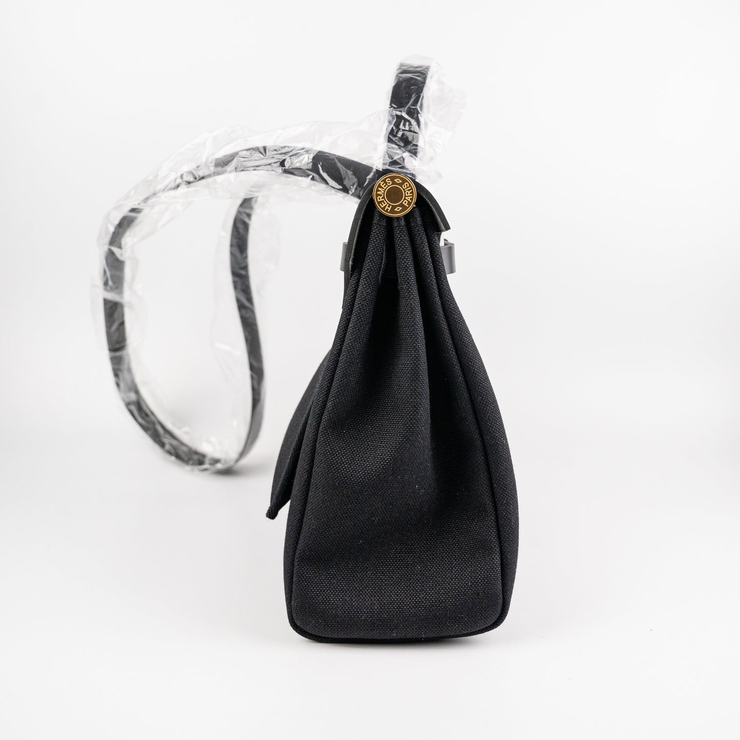 Hermes Herbag 31 Noir Canvas