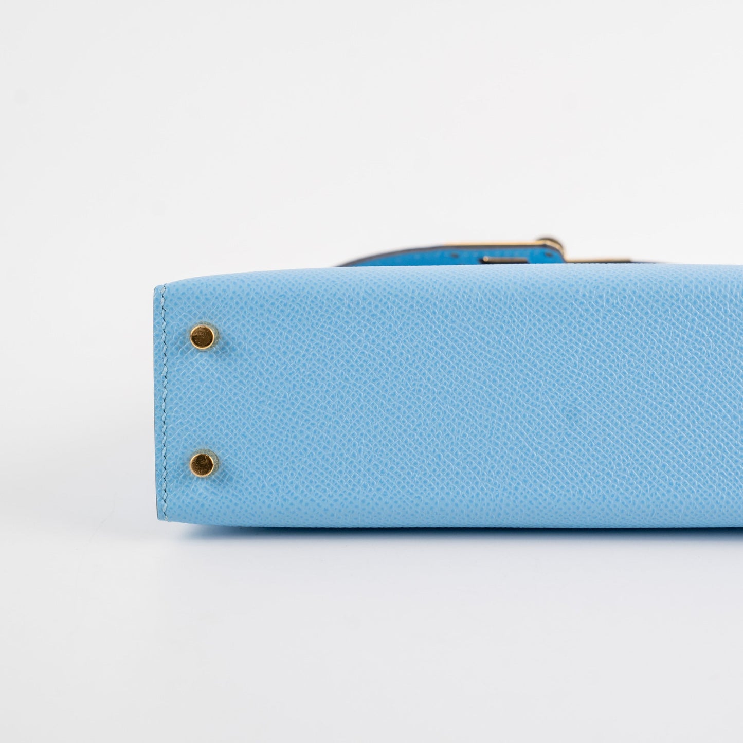 Hermes Mini Kelly 2 Epsom Blue Celeste U Stamp (2022)