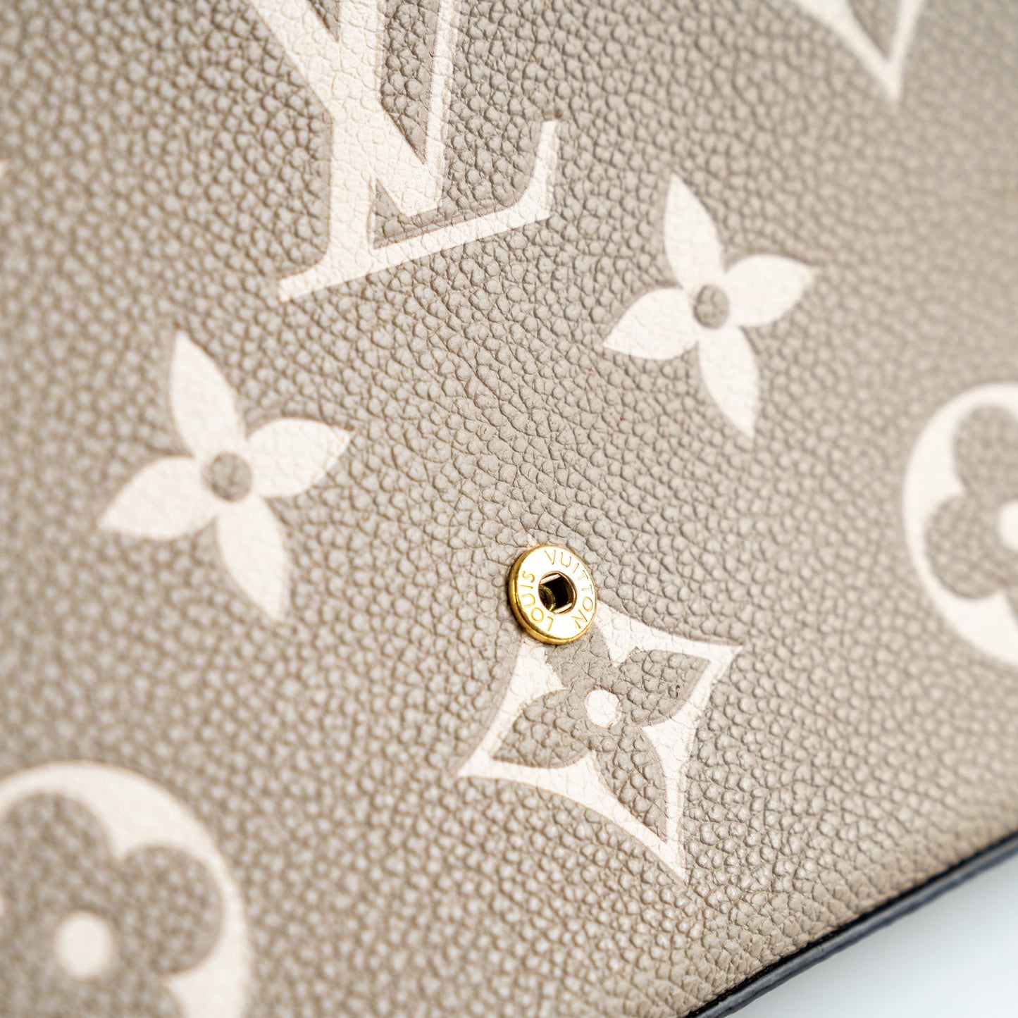 Louis Vuitton Felicie Pochette Beige Empreinte Crossbody Bag
