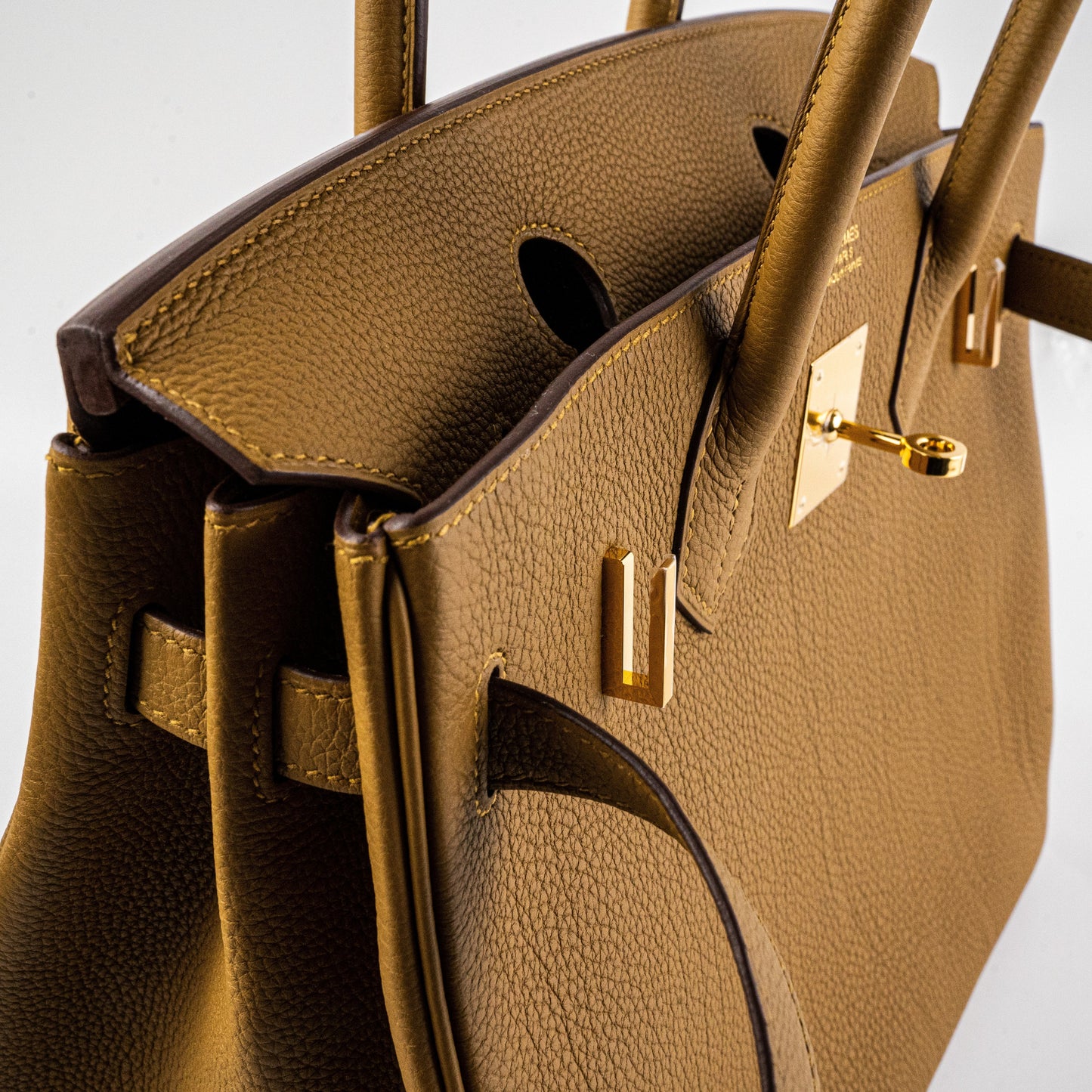 Hermes Birkin 30 Bronze Dore Togo with GHW - Stamp Y 2020