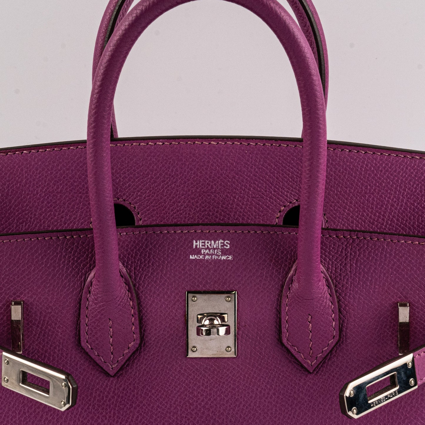 ITEM 34 - Hermes Birkin 25 Epsom Cyclamen Bag - Stamp I Square