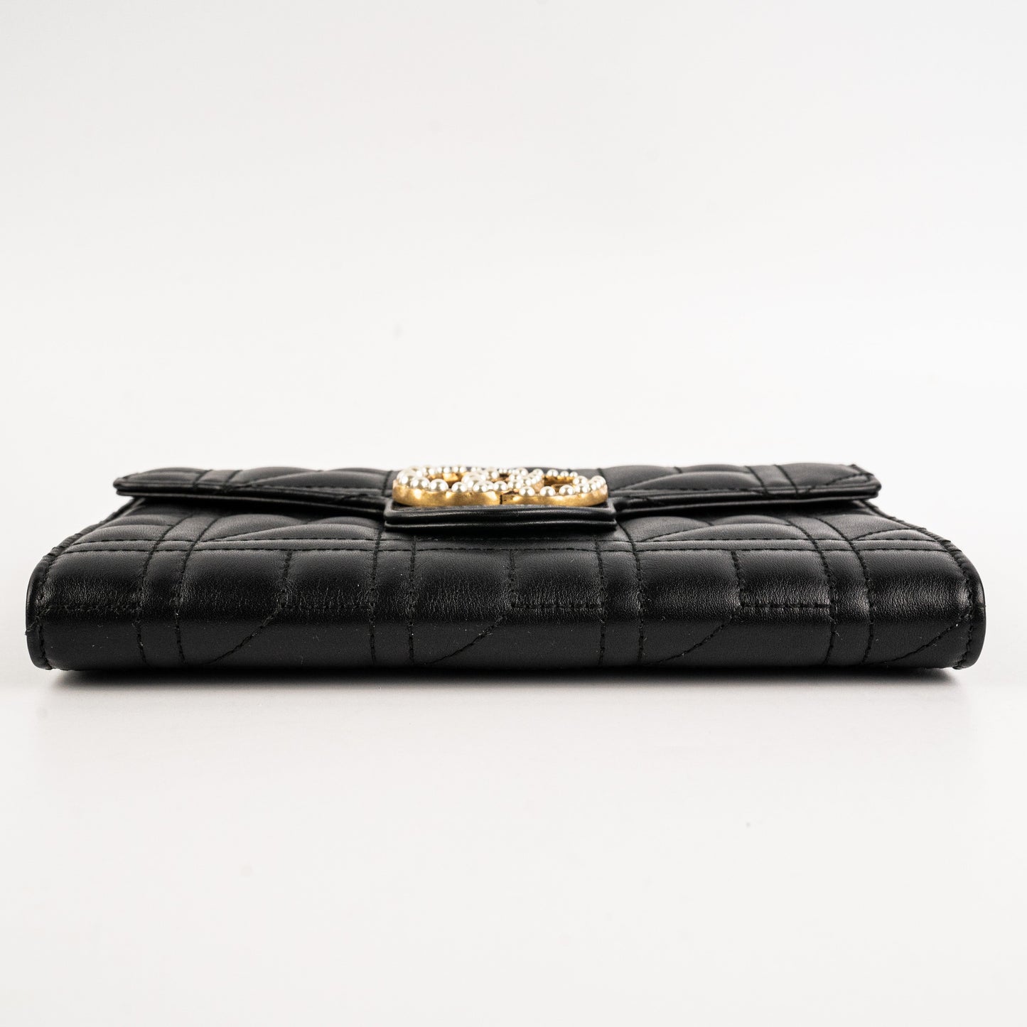 Gucci Pearl GG Black Wallet On Chain WOC
