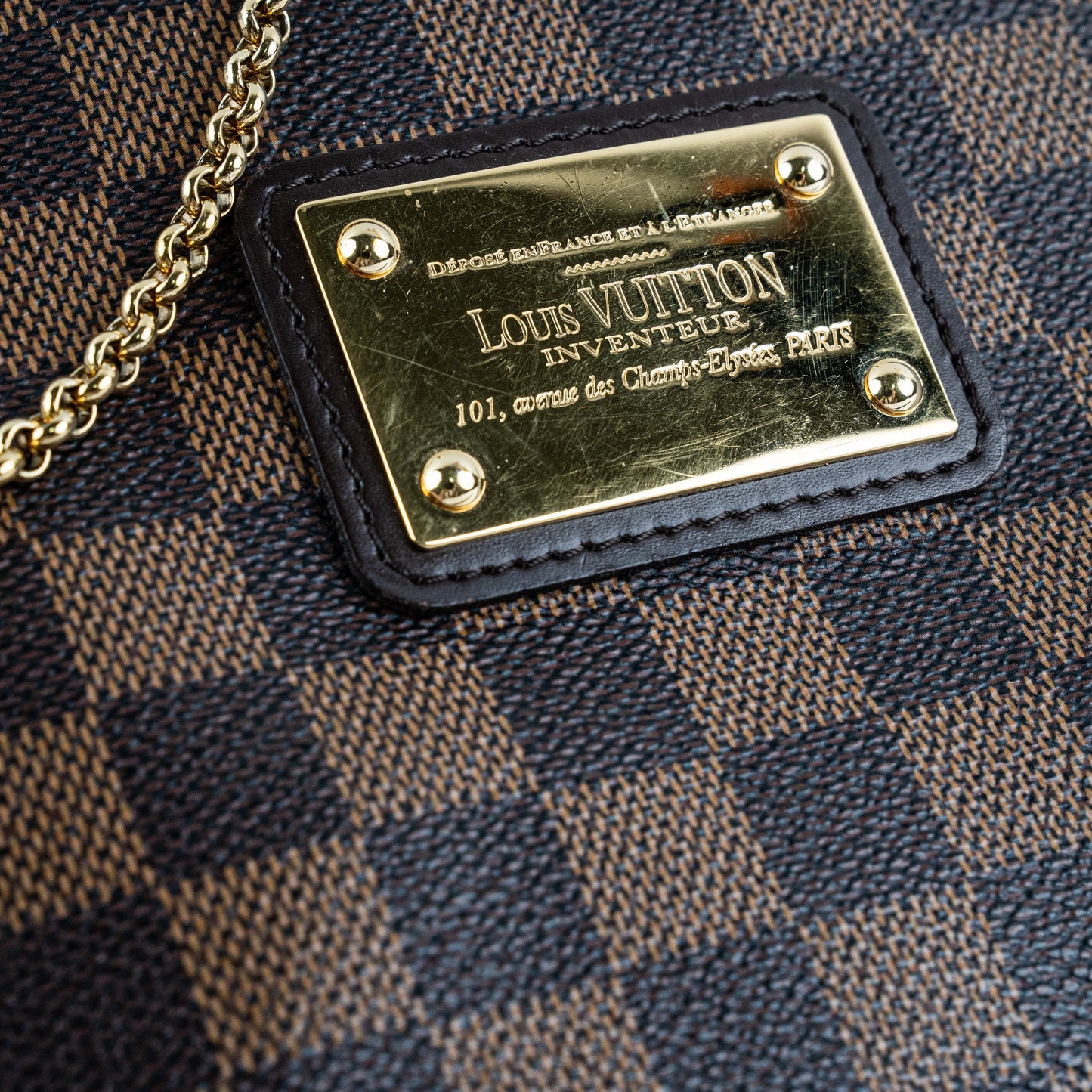 Louis Vuitton Eva Damier Ebene Clutch