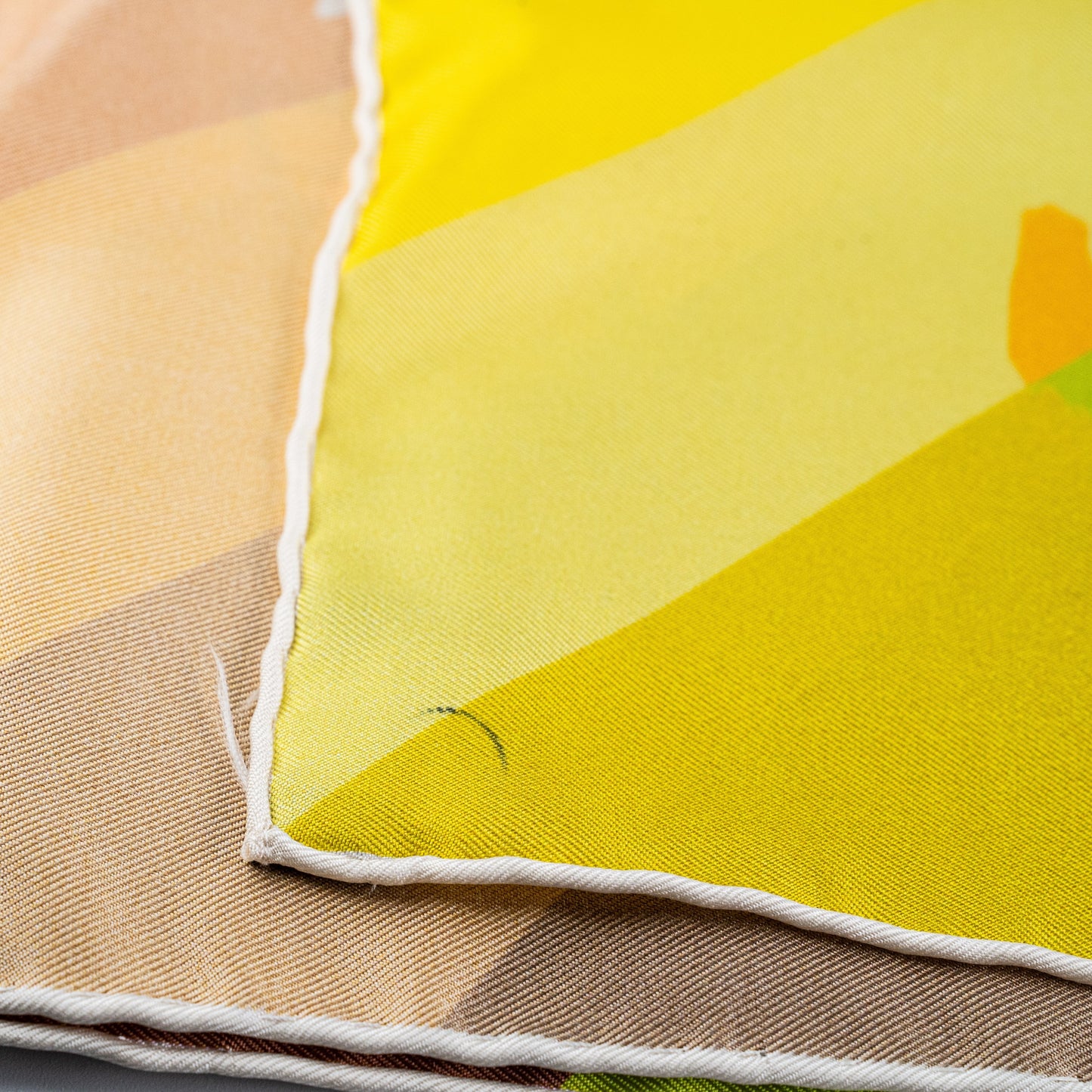 Hermes Square 90cm Yellow/Orange Scarf