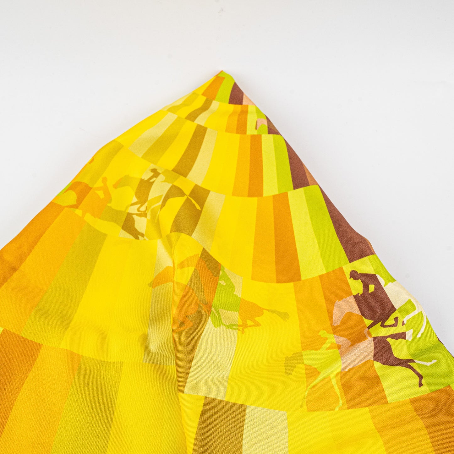 Hermes Square 90cm Yellow/Orange Scarf