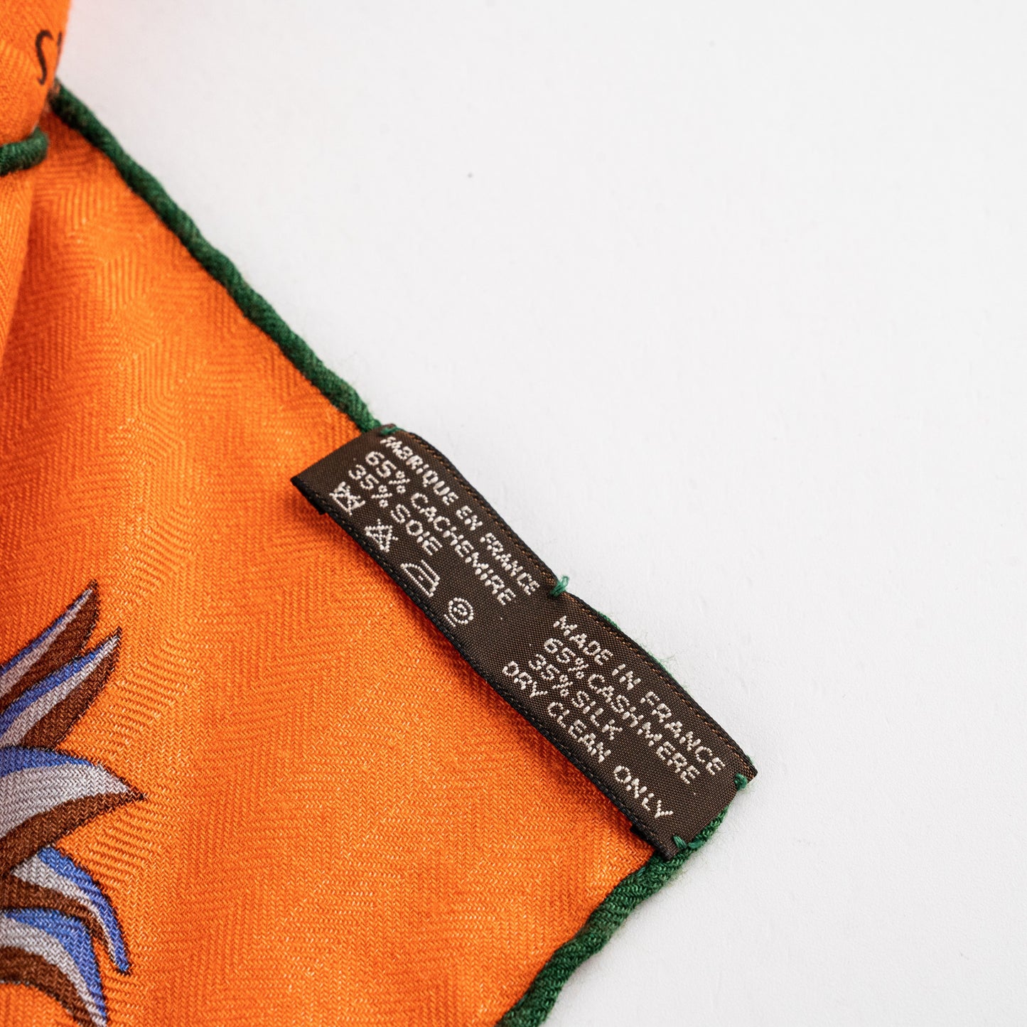 Hermes Cashmere Scarf Orange