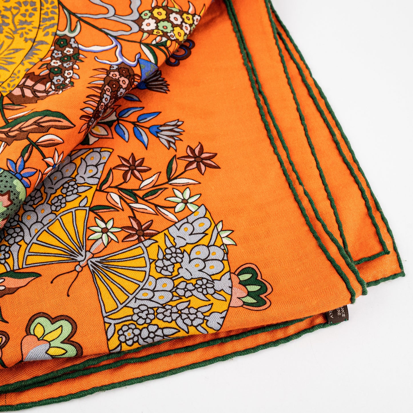 Hermes Cashmere Scarf Orange