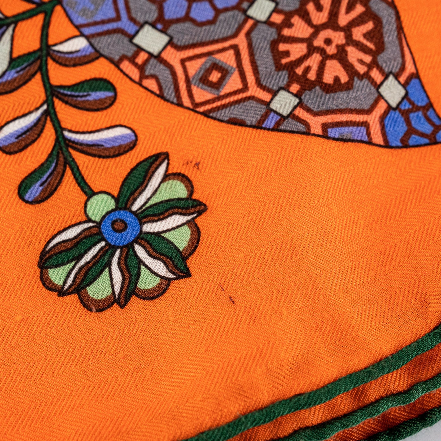Hermes Cashmere Scarf Orange