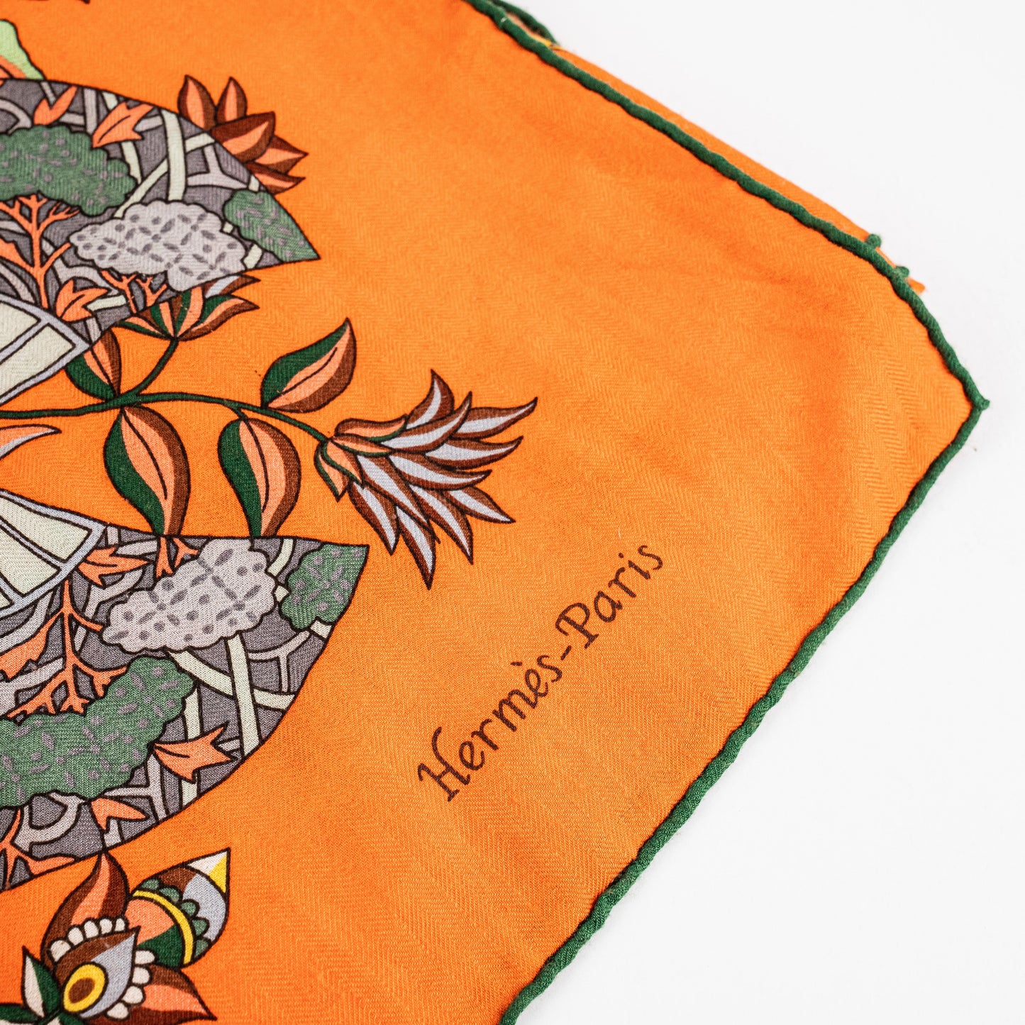 Hermes Cashmere Scarf Orange