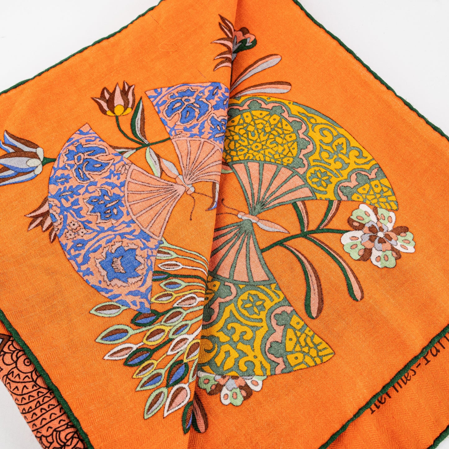 Hermes Cashmere Scarf Orange