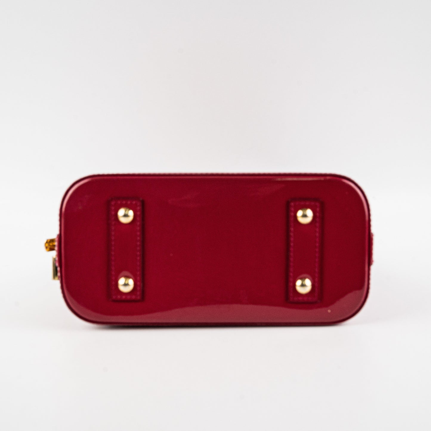 Louis Vuitton Alma BB Vernis Dark Pink Crossbody Bag