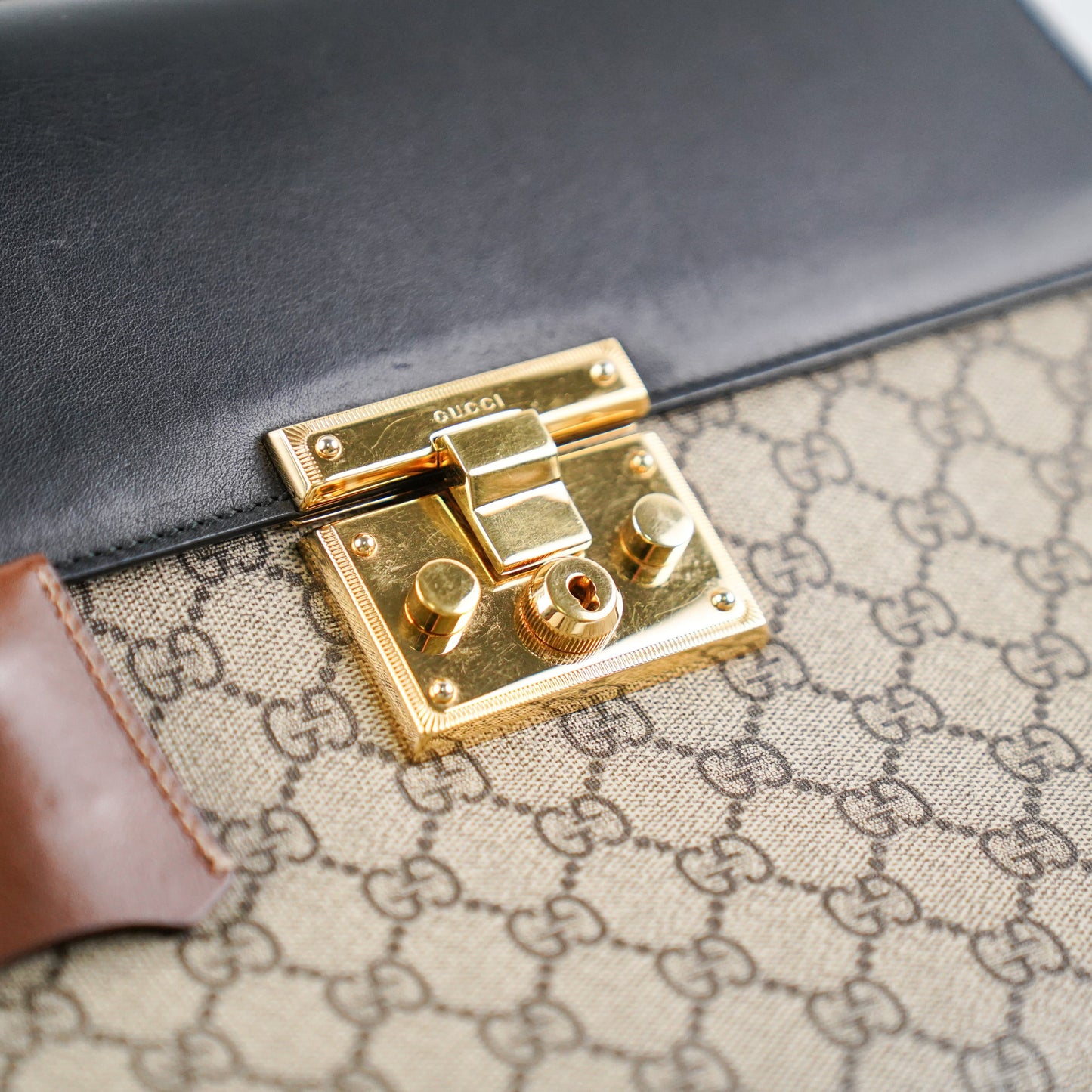 Gucci Top Handle Padlock Bag