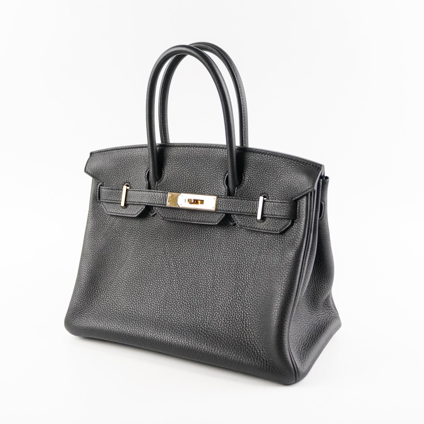 Hermes Birkin 30 Togo Black Noir D Stamp