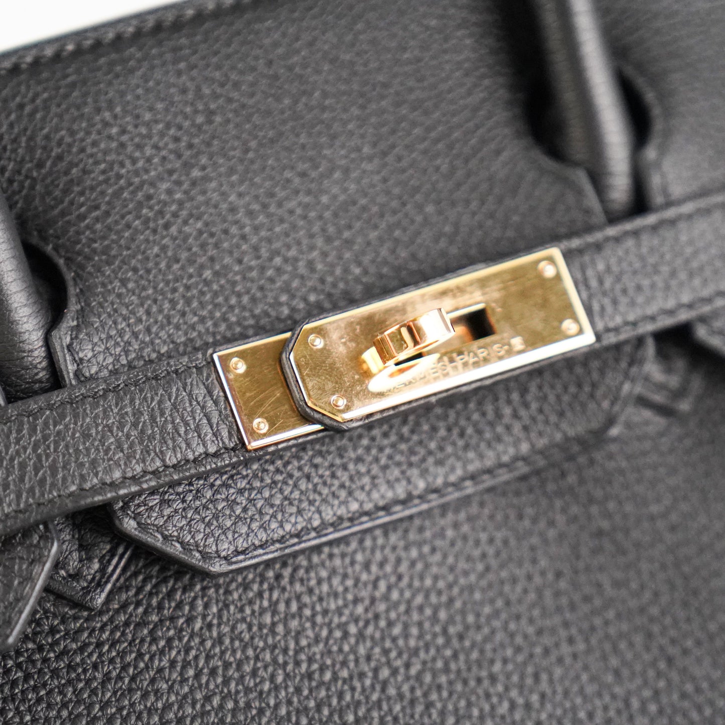 Hermes Birkin 30 Togo Black Noir D Stamp