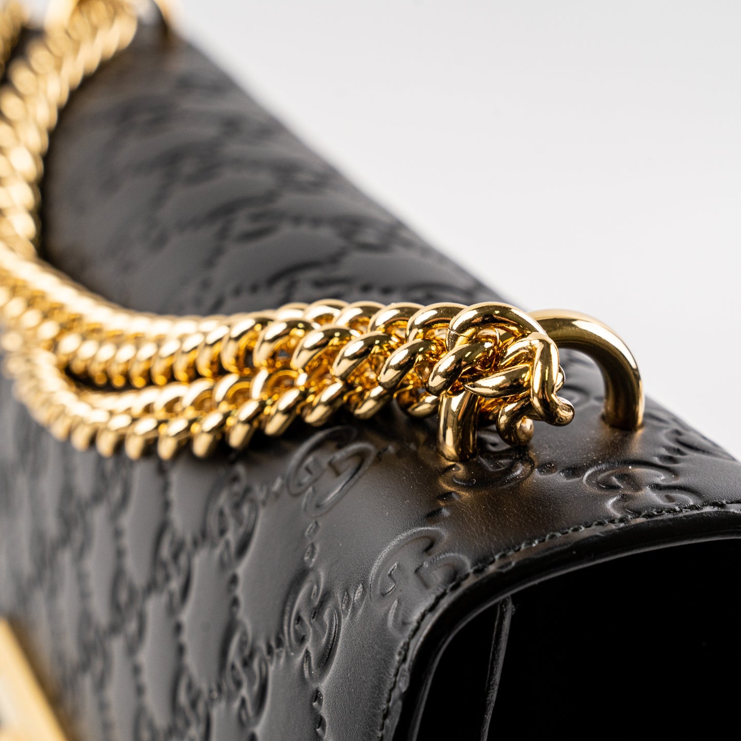 Deal of The Week - Gucci Padlock Medium Signature Shoulder Bag Black