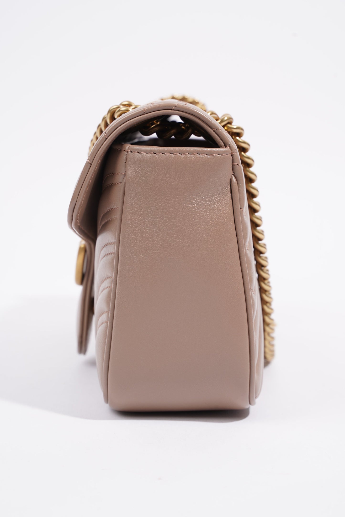 Gucci GG Marmont Matelasse Dusty Pink Matelasse Leather Small