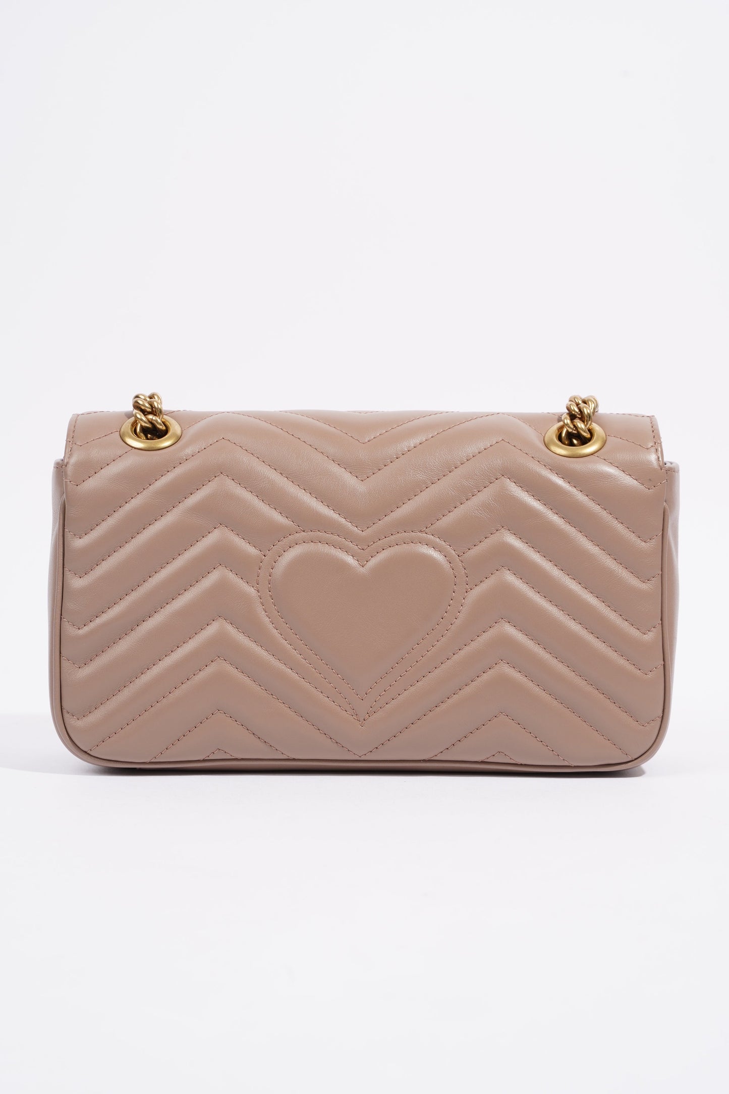 Gucci GG Marmont Matelasse Dusty Pink Matelasse Leather Small