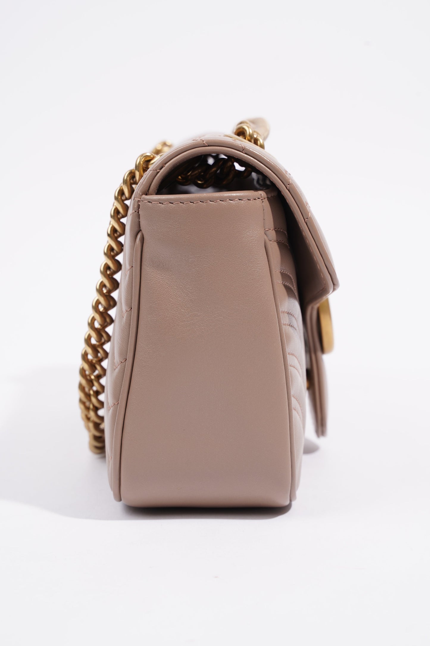 Gucci GG Marmont Matelasse Dusty Pink Matelasse Leather Small