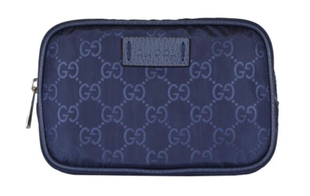 Gucci GG Guccissima Small Cosmetic Bag in Tide Blue
