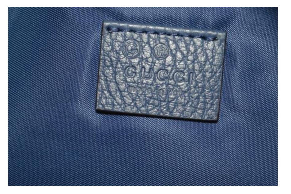 Gucci GG Guccissima Small Cosmetic Bag in Tide Blue