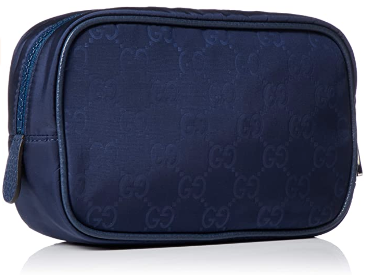 Gucci GG Guccissima Small Cosmetic Bag in Tide Blue