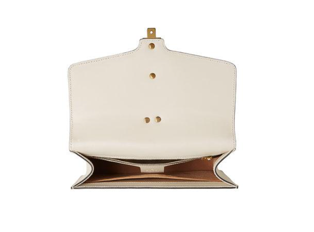 Gucci Sylvie Leather Belt Bag in White