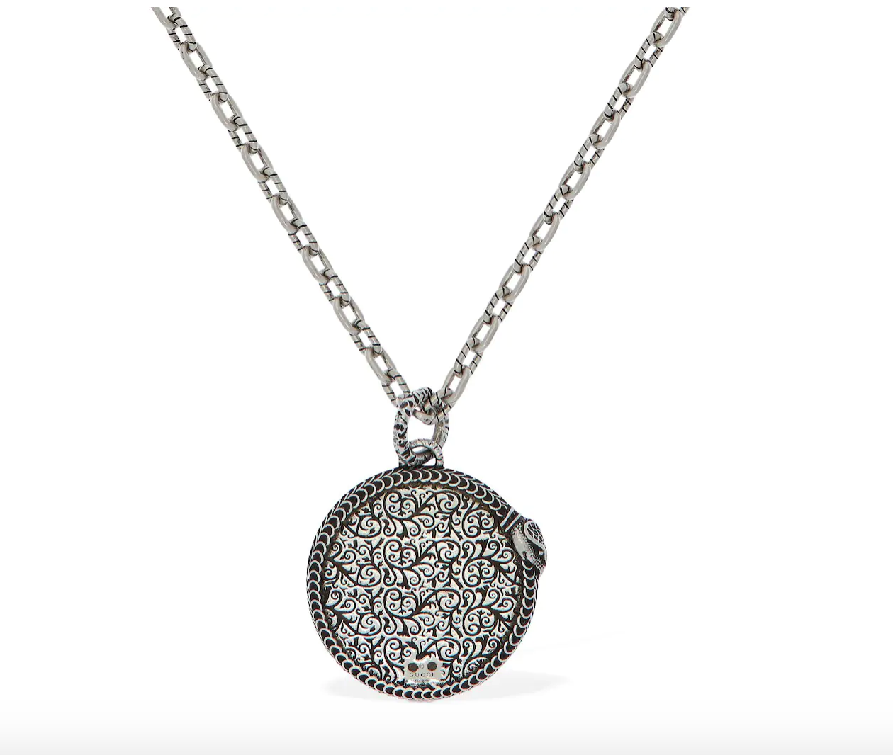 Gucci GG Marmont Pendant Necklace in Sterling Silver