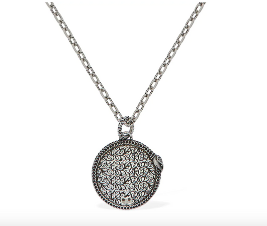 Gucci GG Marmont Pendant Necklace in Sterling Silver